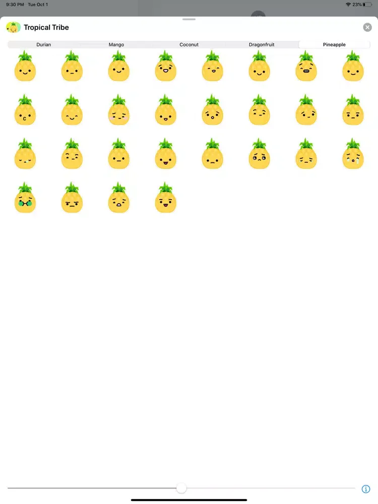 Tropical Tribe Animated Emoji iPad 应用截图