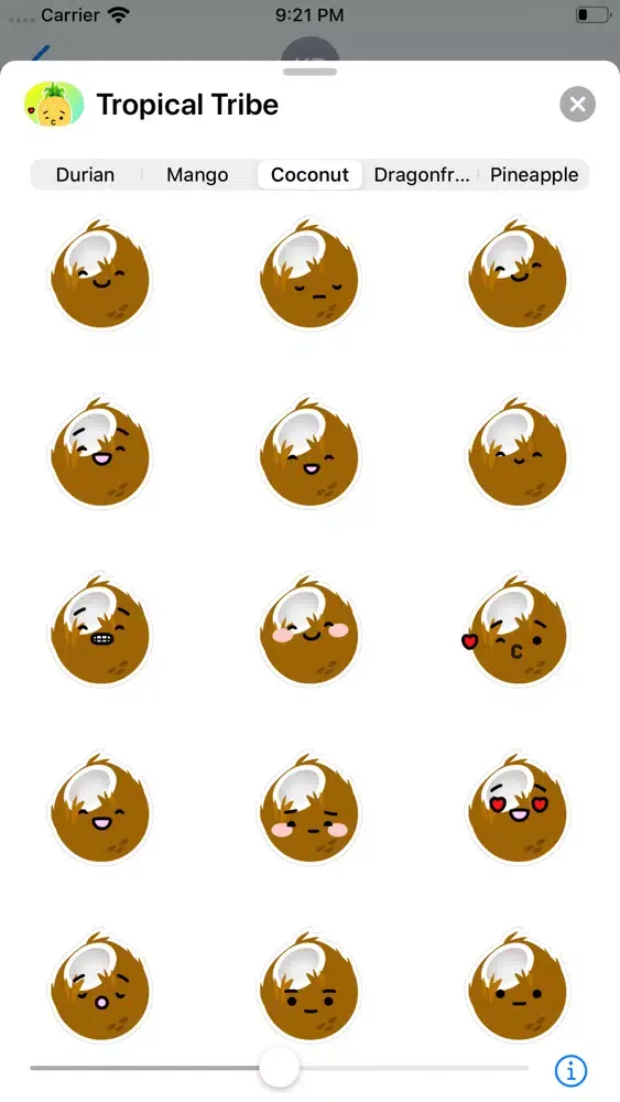 Tropical Tribe Animated Emoji应用截图