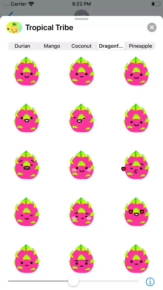 Tropical Tribe Animated Emoji应用截图