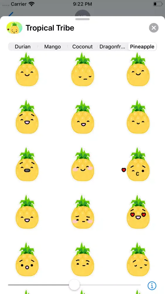 Tropical Tribe Animated Emoji应用截图