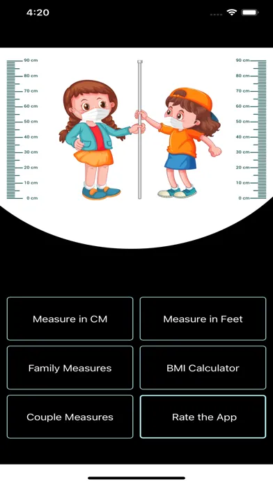 Ảnh chụp màn hình của Height Comparison: Hikaku