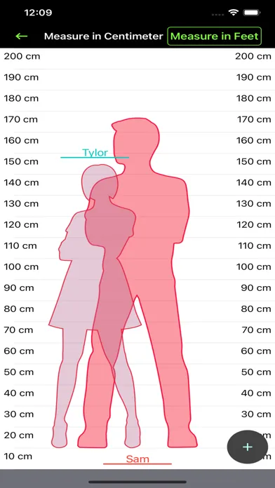 Ảnh chụp màn hình của Height Comparison: Hikaku
