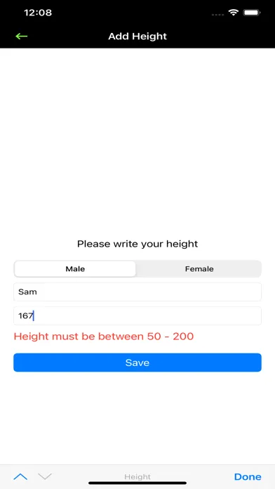 Ảnh chụp màn hình của Height Comparison: Hikaku
