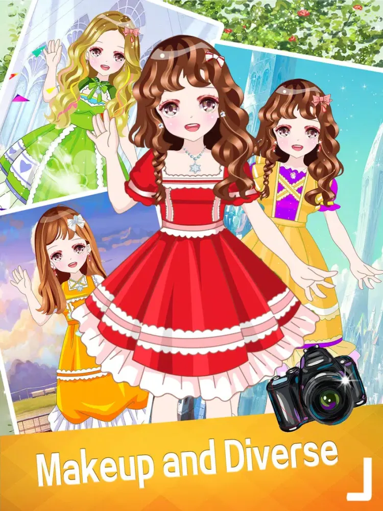 Beauty Girl Dress Up Diary -fun girl games iPad 应用截图