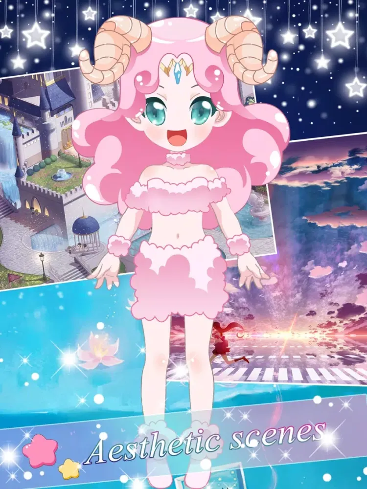 صور Constellations theme dress－Free fashion gam iPad 