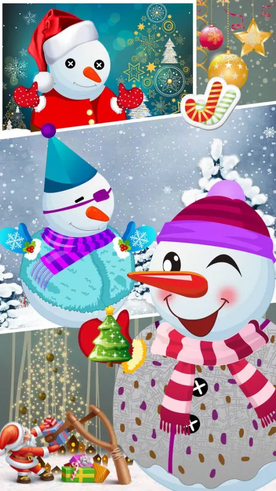 Capturas de tela do Christmas Snowman Party - Free fashion games