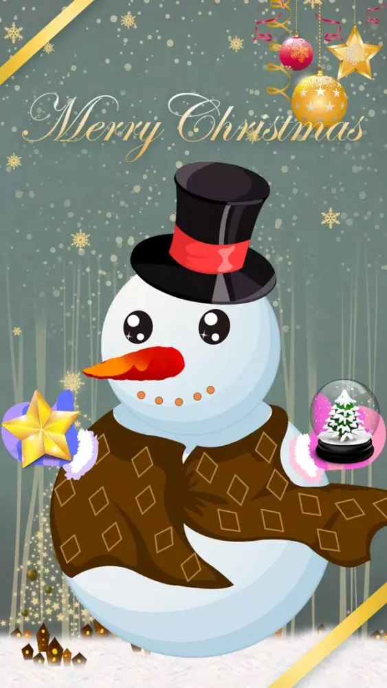 Capturas de tela do Christmas Snowman Party - Free fashion games