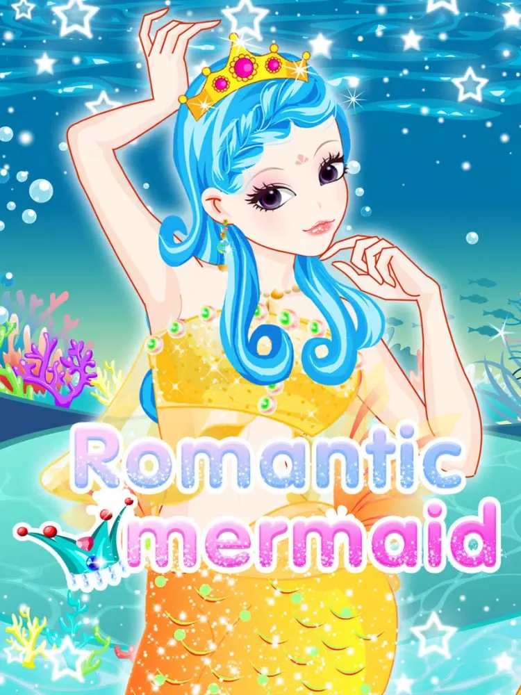 Ảnh chụp màn hình của Romantic mermaid - Makeover girly games iPad 
