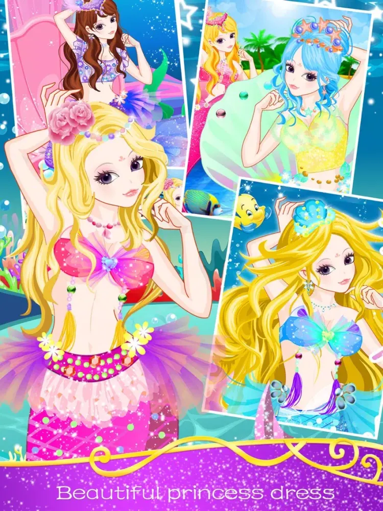 Ảnh chụp màn hình của Romantic mermaid - Makeover girly games iPad 