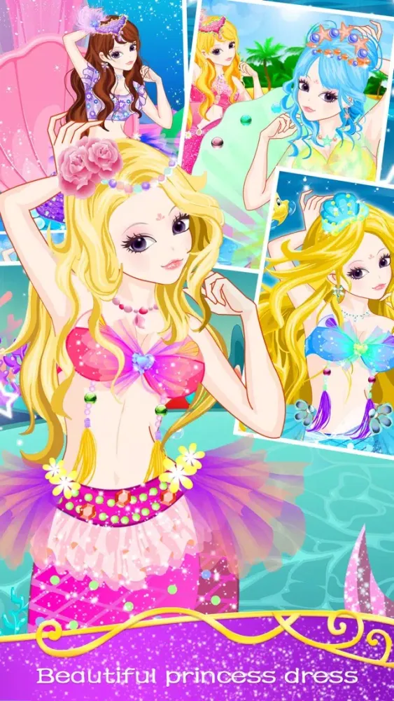 Ảnh chụp màn hình của Romantic mermaid - Makeover girly games