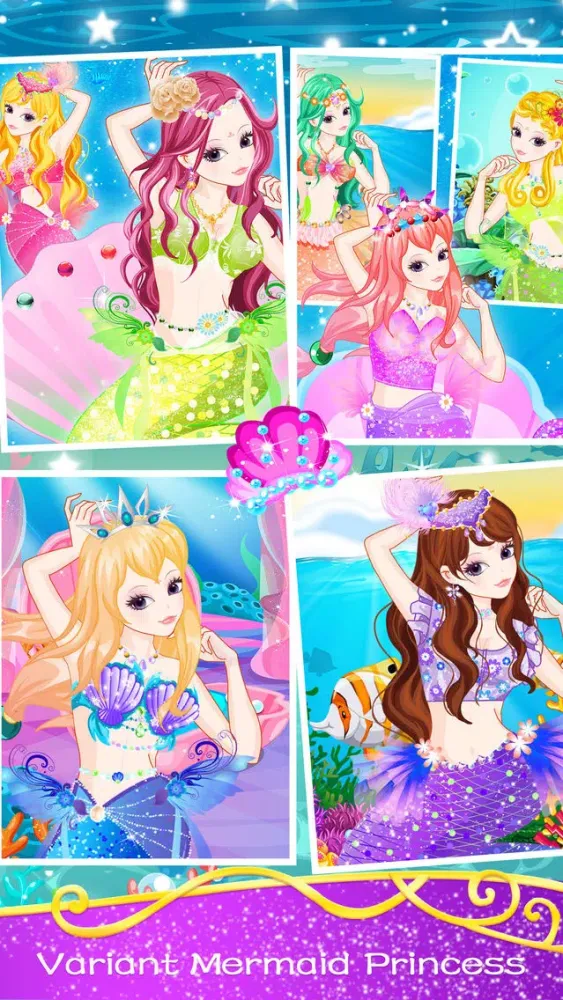 Ảnh chụp màn hình của Romantic mermaid - Makeover girly games