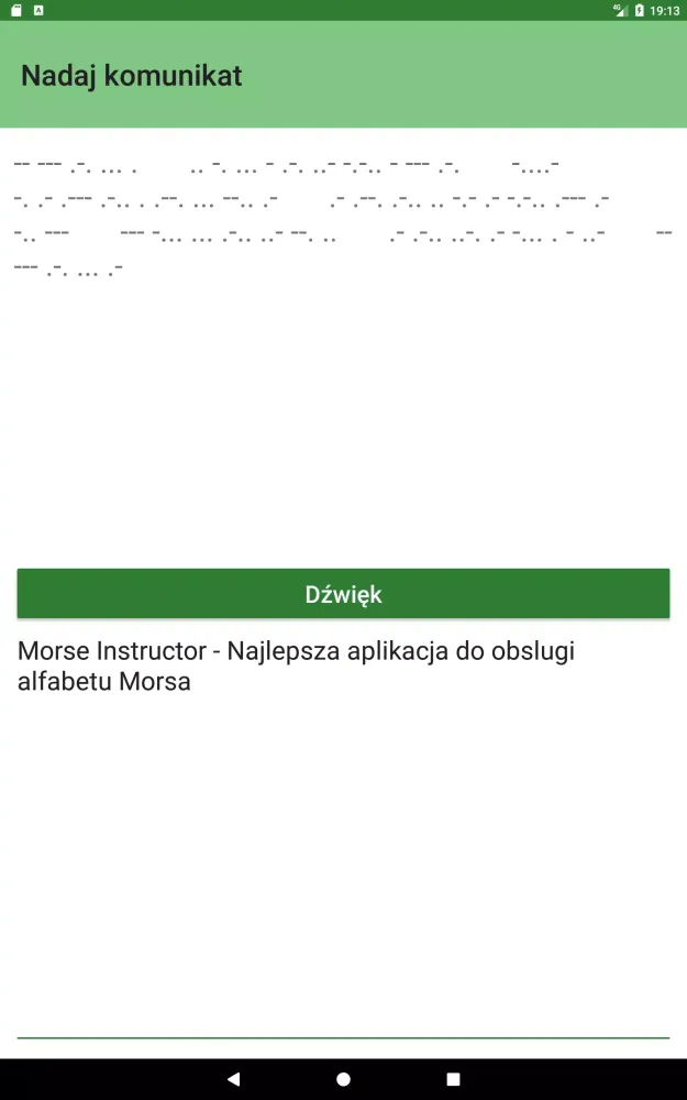 Captures d'écran de Morse Instructor
