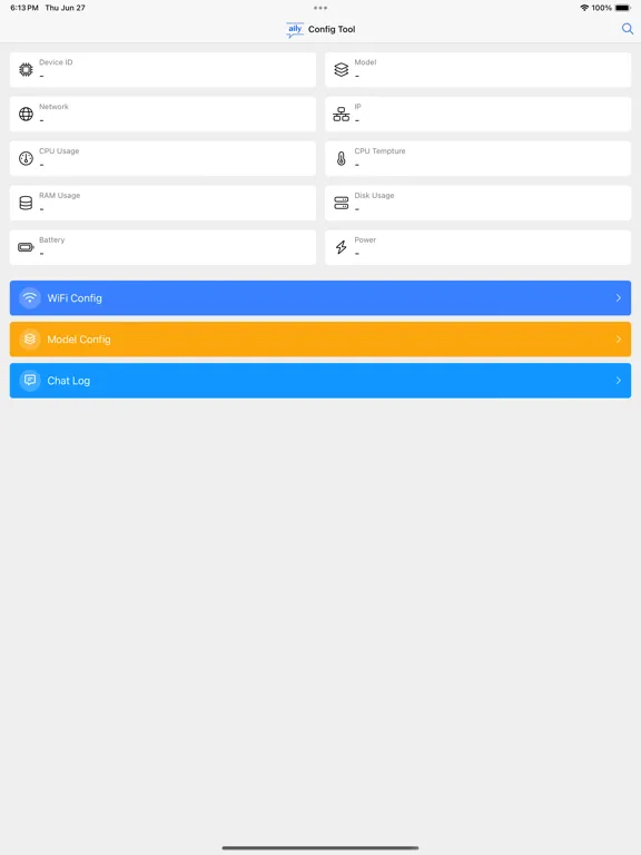 aily Config Tool iPad  স্ক্রিনশট