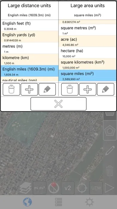 Ảnh chụp màn hình của Distance and Area Measure