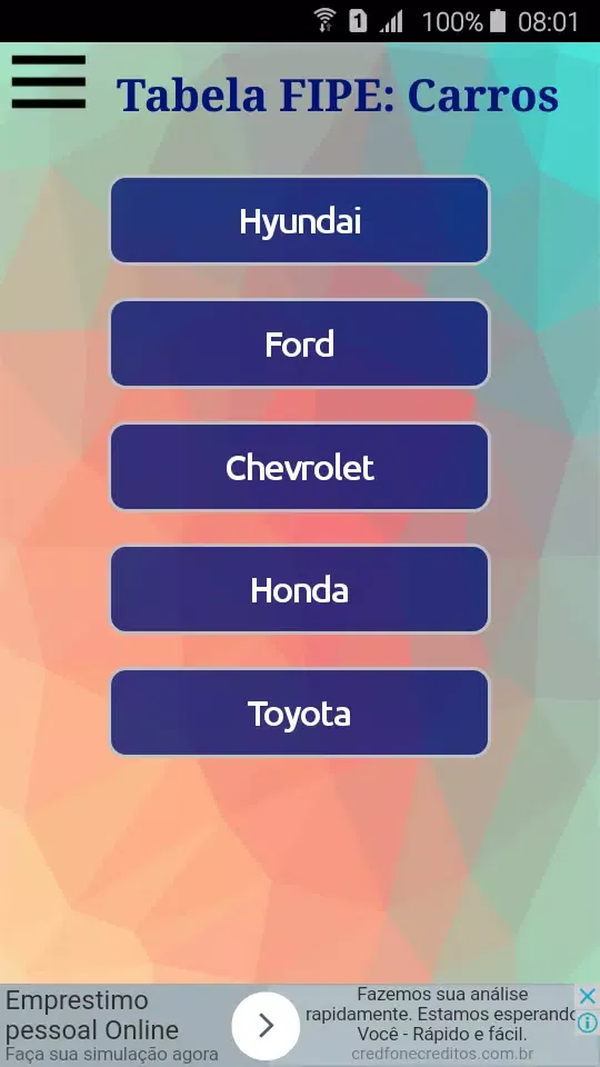 Tabela FIPE - Carros Screenshots
