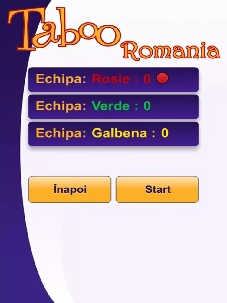 ภาพหน้าจอของ Tabu Romania iPad 
