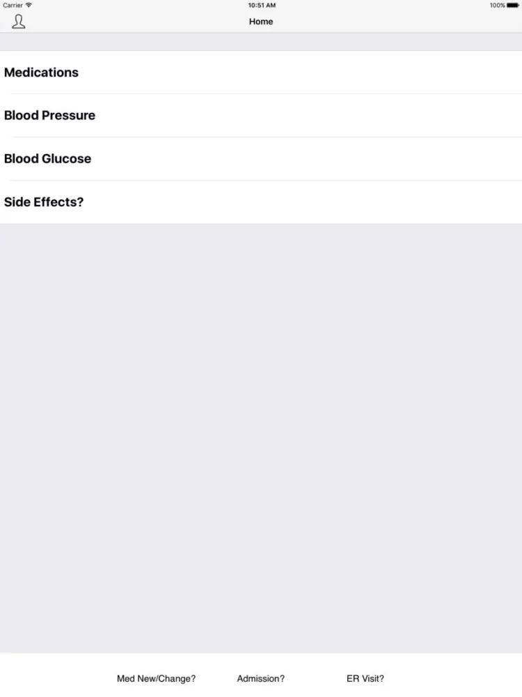 Ảnh chụp màn hình của TransafeRx iPad 