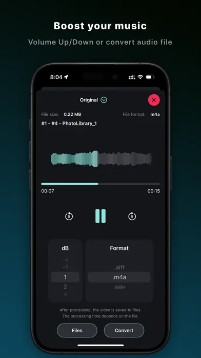 Volume Editor Bass Booster EQ Screenshots
