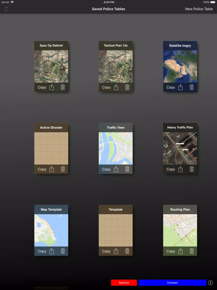 Tactical Police Table iPad 应用截图