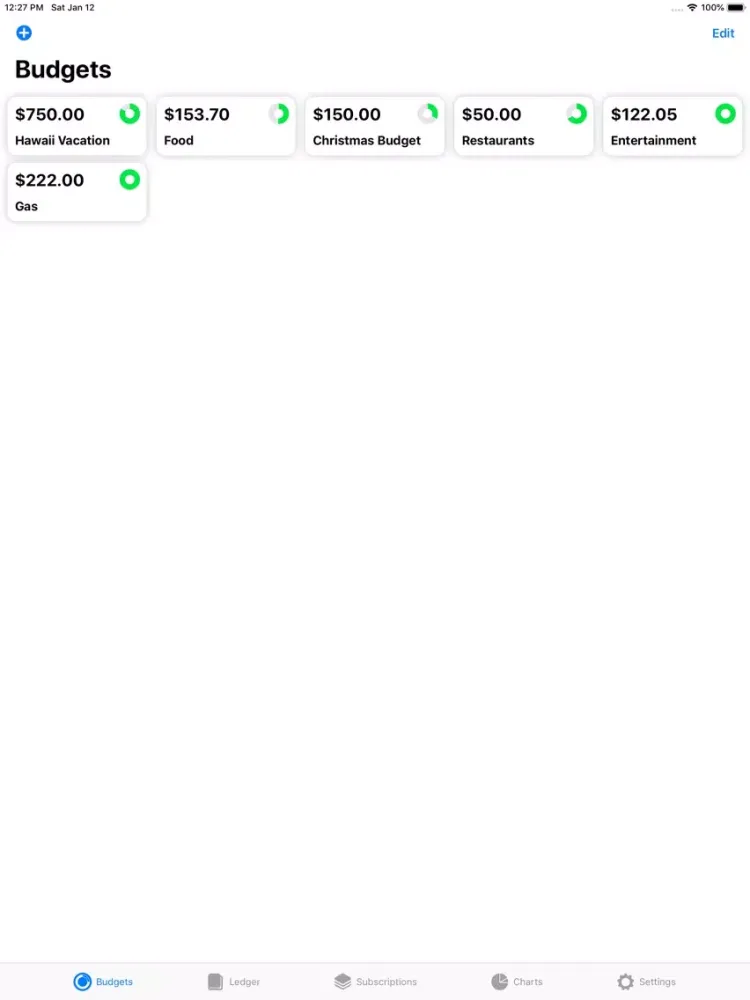 Moneta - Personal Finance iPad  Screenshots