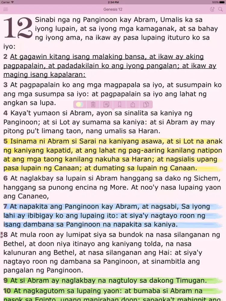 Capturas de tela do Tagalog Women's Bible - Ang Biblia for Woman iPad 