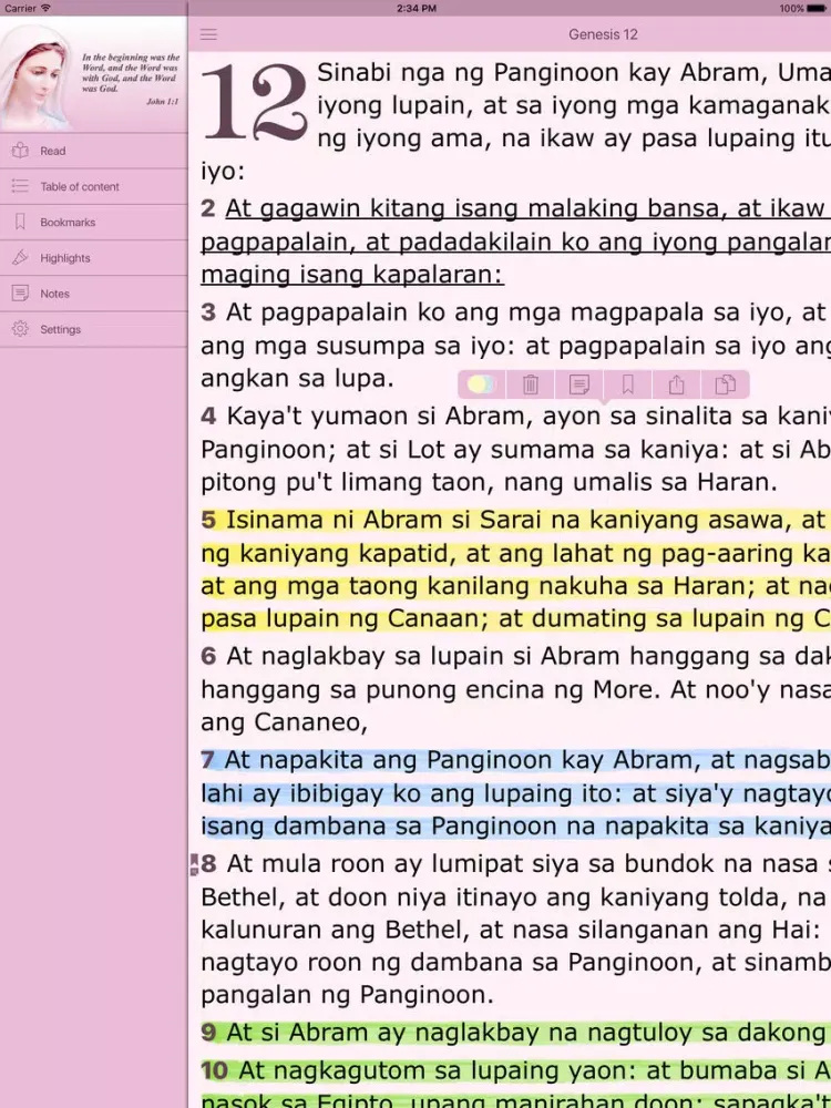 Capturas de tela do Tagalog Women's Bible - Ang Biblia for Woman iPad 