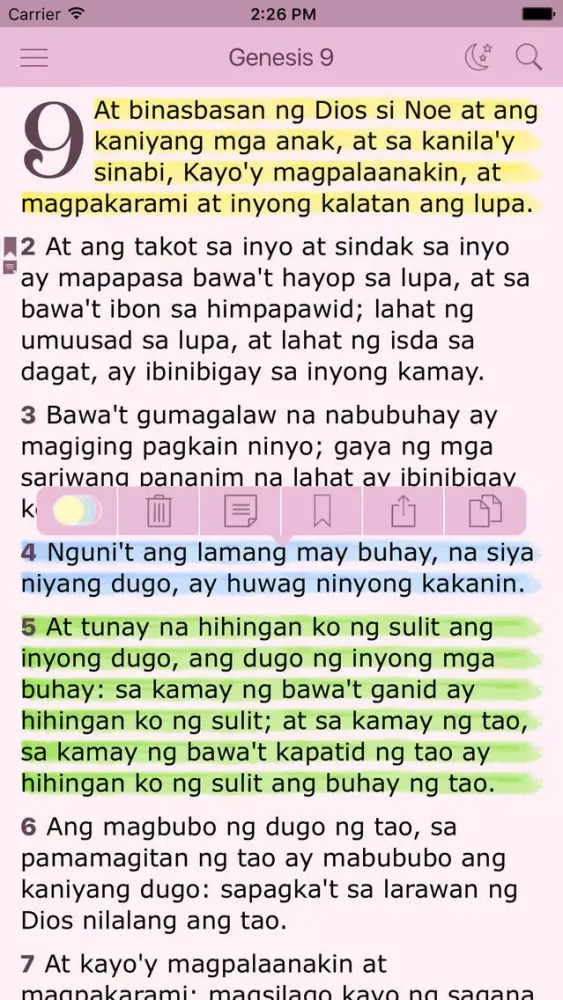 Capturas de tela do Tagalog Women's Bible - Ang Biblia for Woman