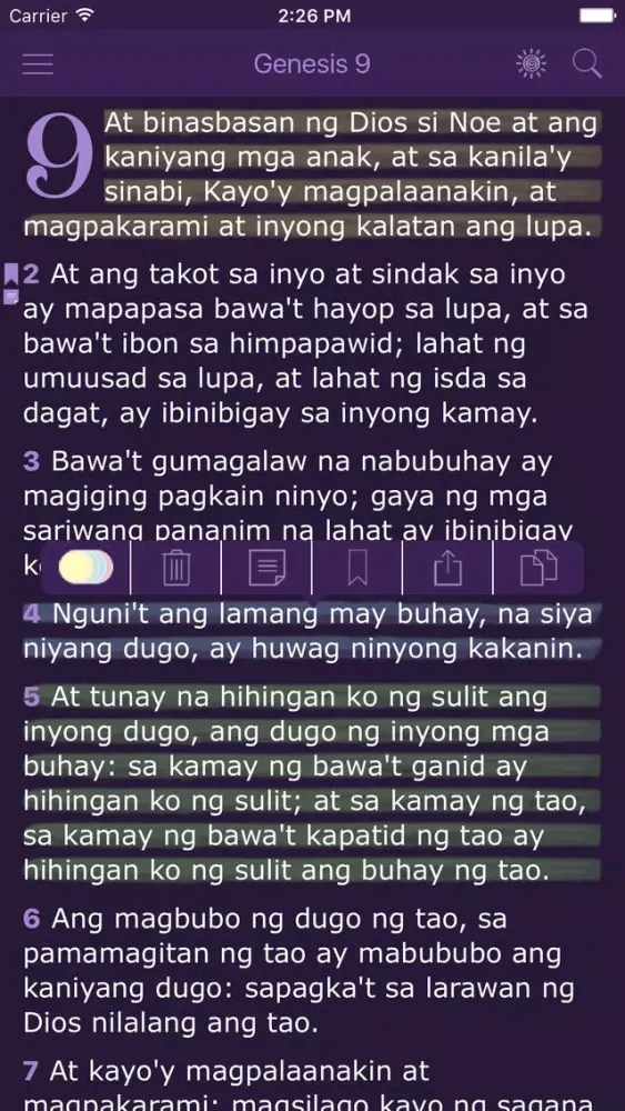 Capturas de tela do Tagalog Women's Bible - Ang Biblia for Woman