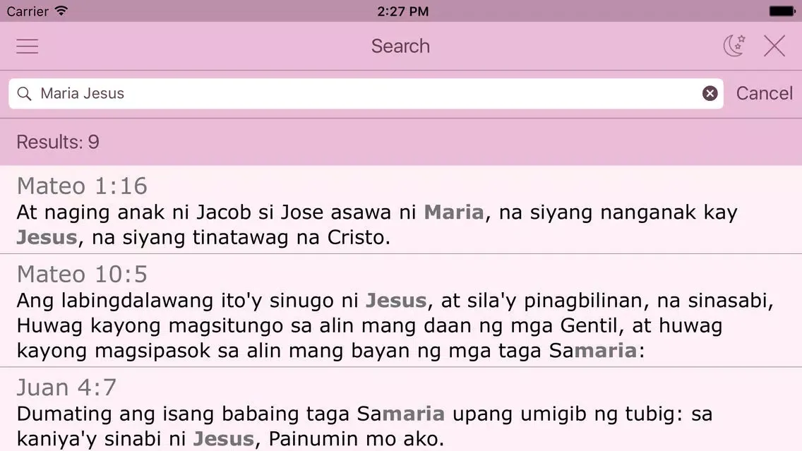 Capturas de tela do Tagalog Women's Bible - Ang Biblia for Woman