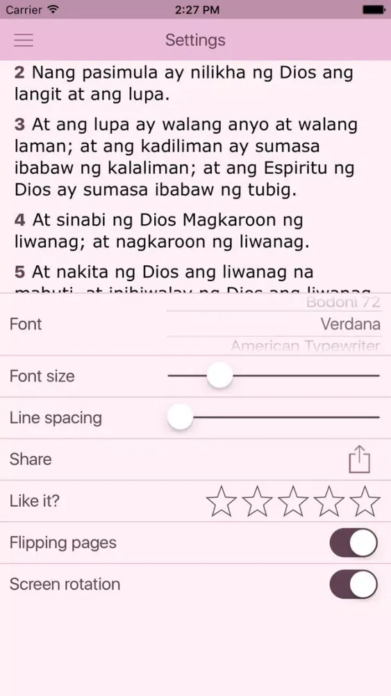 Capturas de tela do Tagalog Women's Bible - Ang Biblia for Woman