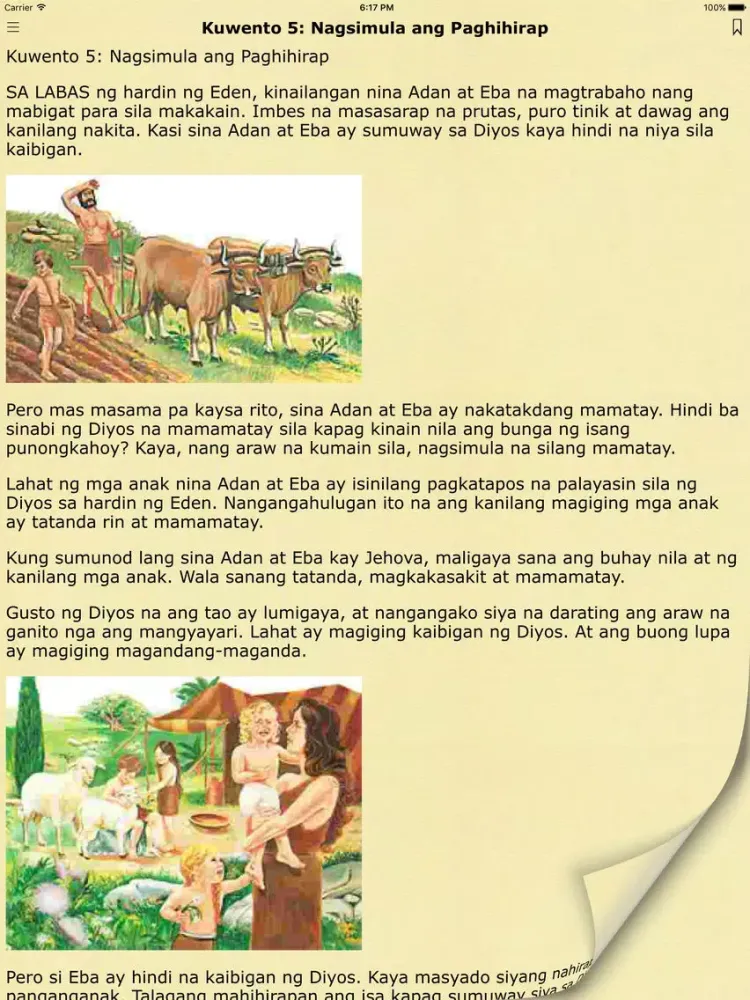 Mga Kwento ng Bibliya (Bible Stories in Tagalog) iPad  स्क्रीनशॉट
