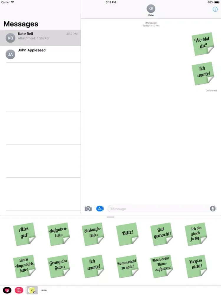 Stickers tagliches Einerlei iPad 应用截图