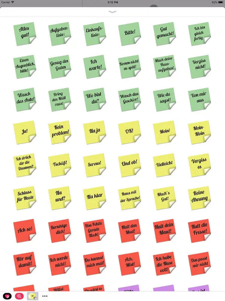 Stickers tagliches Einerlei iPad 应用截图