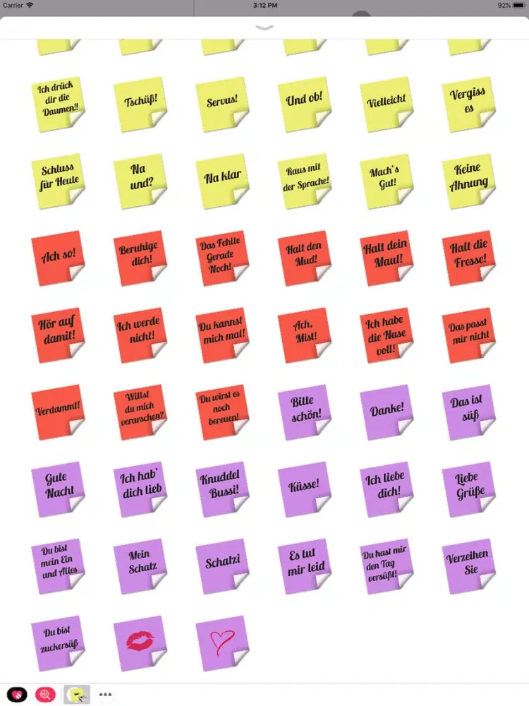 Stickers tagliches Einerlei iPad 应用截图