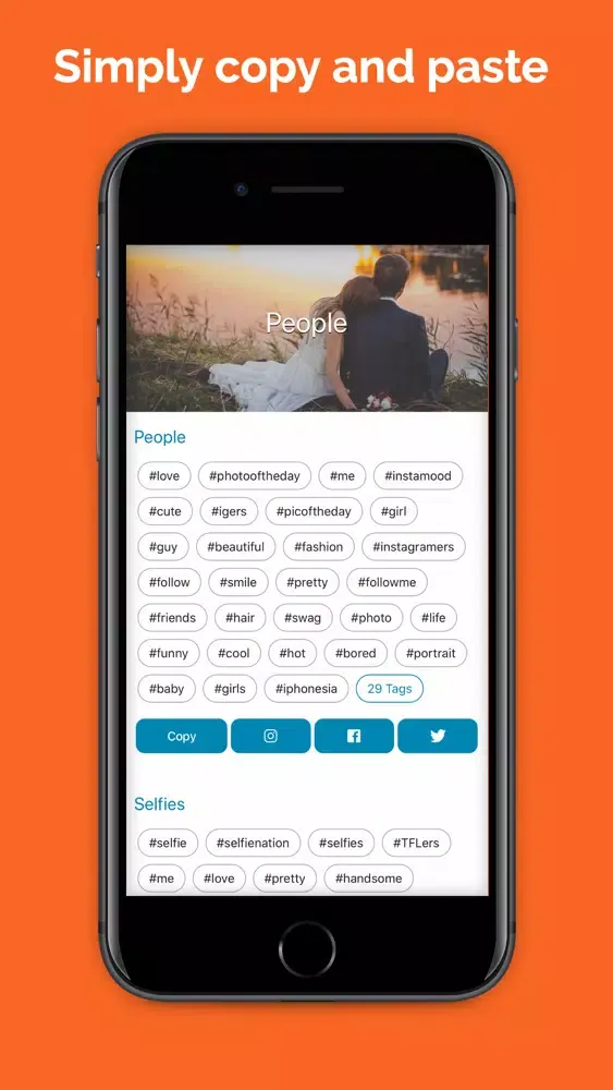 Tangkapan skrin Tagstagram - Hashtag Generator