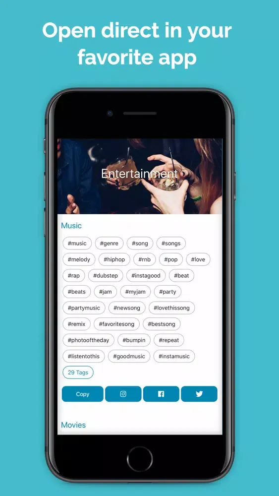 Tangkapan skrin Tagstagram - Hashtag Generator