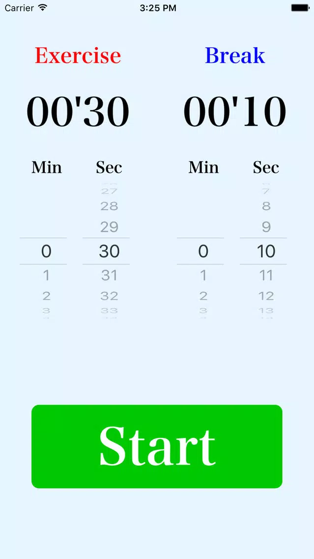 Capturas de tela do Interval timer for training
