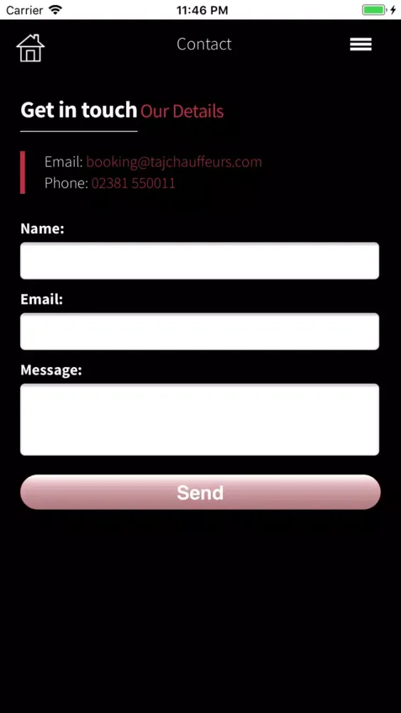 Taj Chauffeurs স্ক্রিনশট