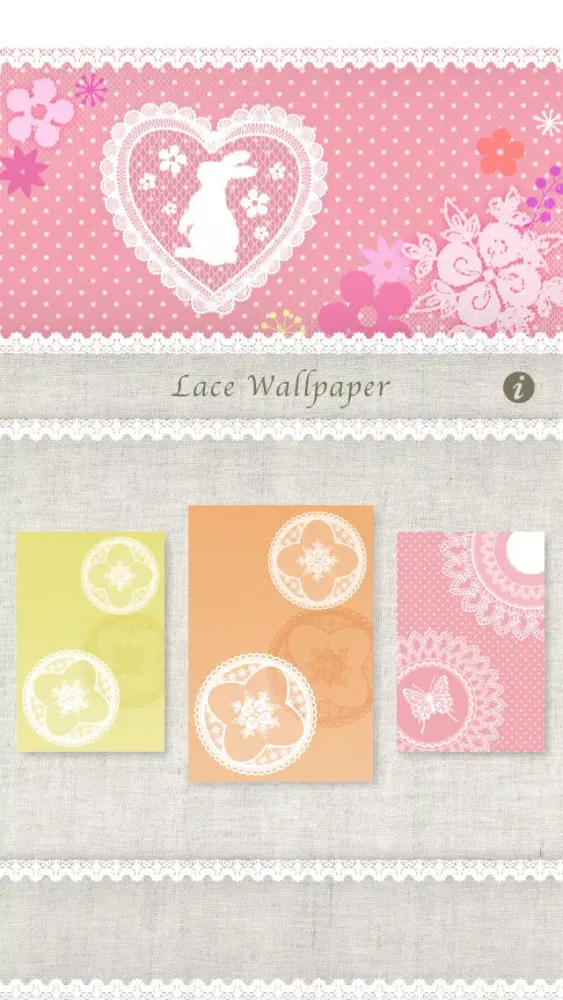 Capturas de pantalla de Cute Lace Wallpapers LITE