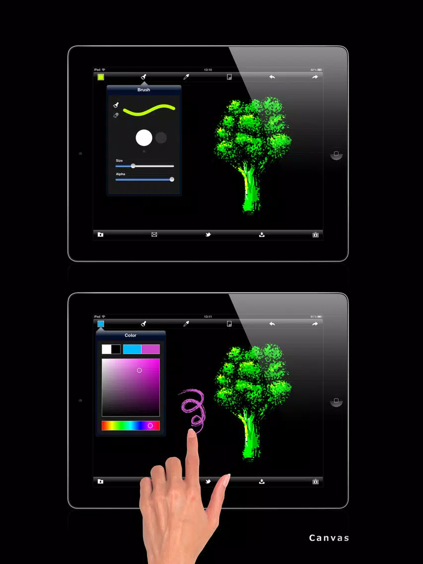 Zrzuty ekranu GO!GO!PAINT Spline FREE iPad 