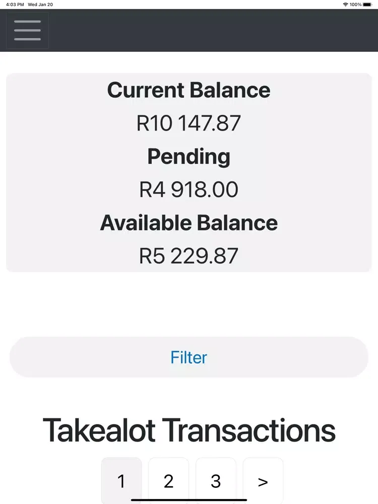 ESS App for Takealot Sellers iPad  سکرین شاٹس