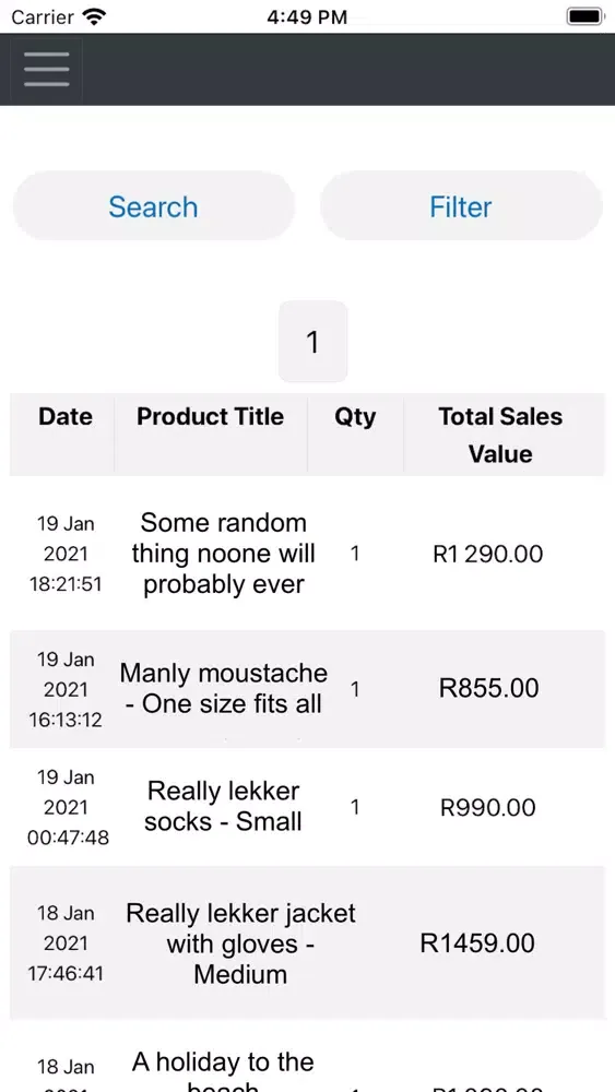 ESS App for Takealot Sellers سکرین شاٹس