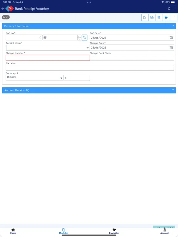 Talal Nabeel PACT ERP iPad  سکرین شاٹس