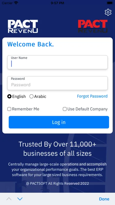 Talal Nabeel PACT ERP سکرین شاٹس