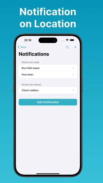 Ảnh chụp màn hình của Location Notifier