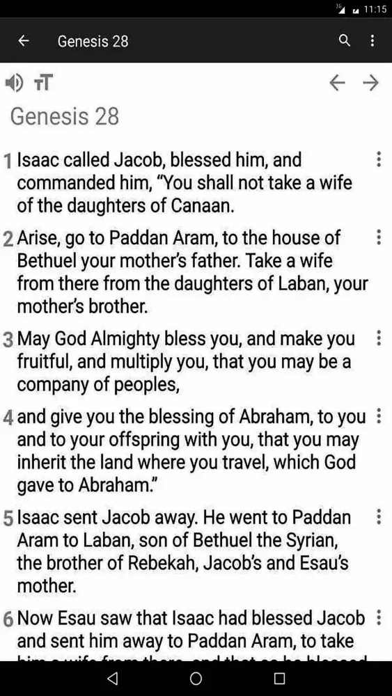 Tangkapan layar Tanakh Bible