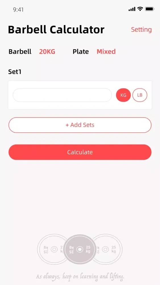 Barbell Calculator Pro سکرین شاٹس