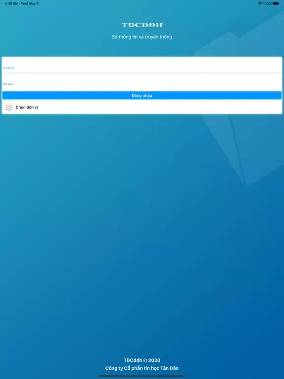 Captures d'écran de TDCDDH - VB chỉ đạo điều hành iPad 