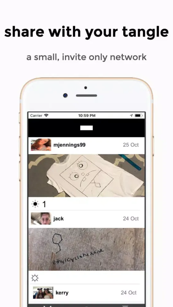 Tangkapan skrin tangle - social made simple