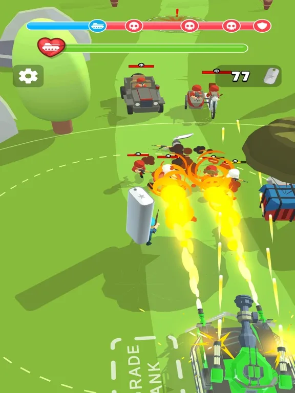 Tank Commander 3D: Army Rush! iPad  스크린샷